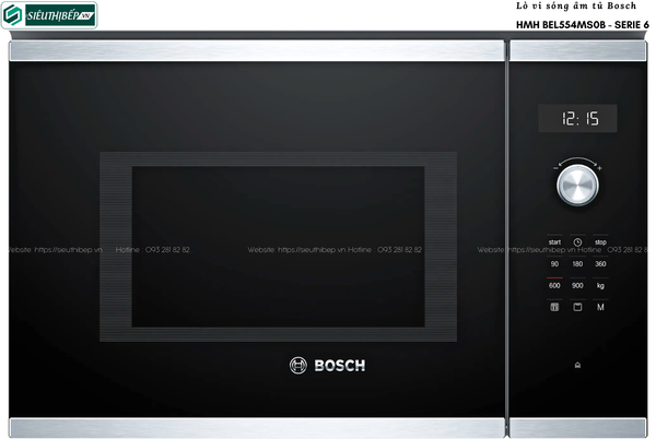 Lò vi sóng Bosch HMH BEL554MS0B - Serie 6 (25 Lít - Âm tủ)