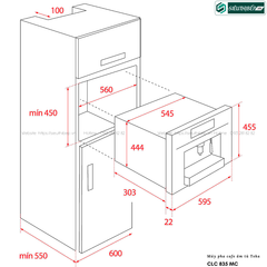 Máy pha cafe Teka CLC 835 MC (Âm tủ - Made in Portugal)