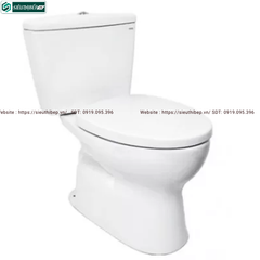 Bồn cầu 2 khối TOTO CS300DRT3#W (Nắp Đóng Êm TC385VS)