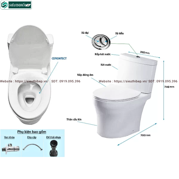 Bồn cầu 2 khối TOTO CS769DRT8#XW (Nắp Đóng Êm TC600VS)