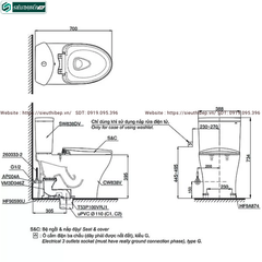 Bồn cầu 2 khối TOTO CS838DT3#XW (Nắp Đóng Êm TC385VS)