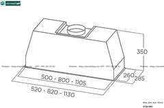 Máy hút mùi Elica CT35 PRO (Âm tủ - Made in Italy)