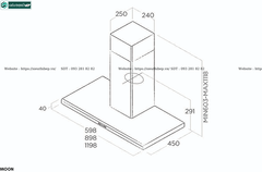 Máy hút mùi Elica MOON (Áp tường - Chữ T)