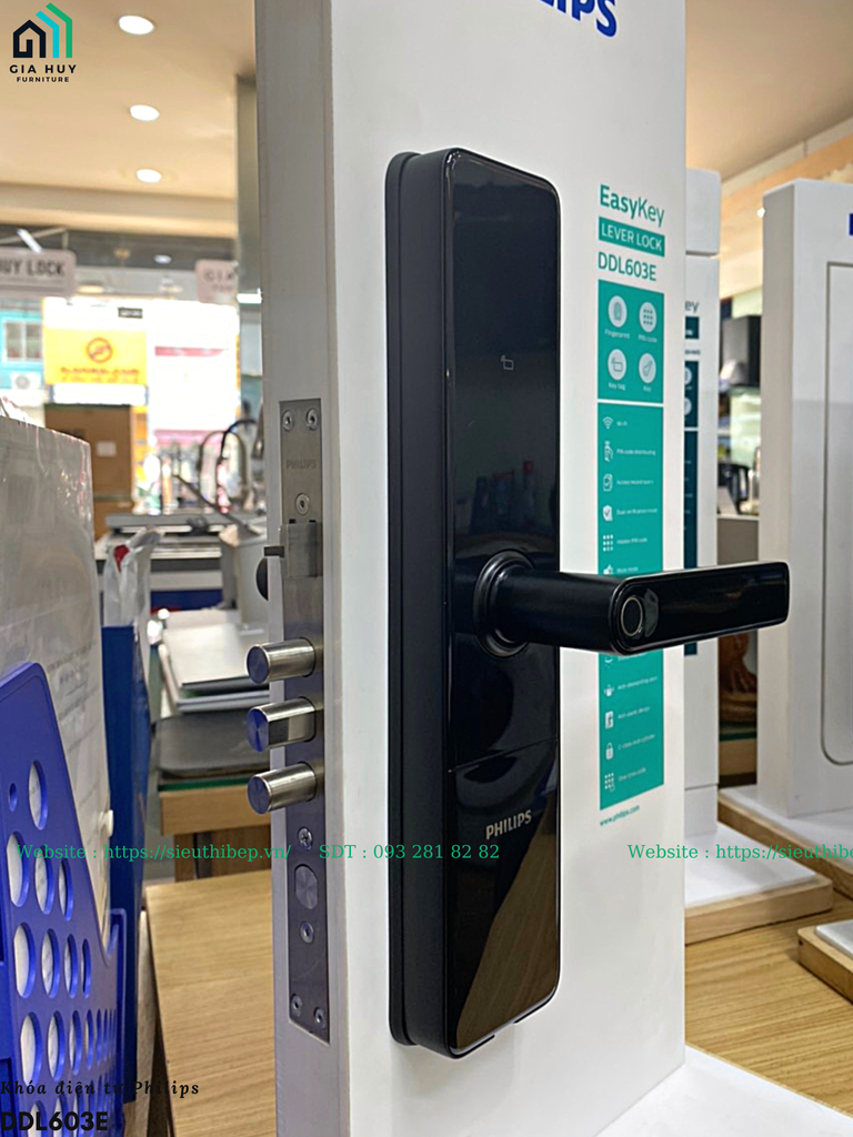 Khóa điện tử Philips DDL603E (Mở khóa bằng APP Wifi thông minh)