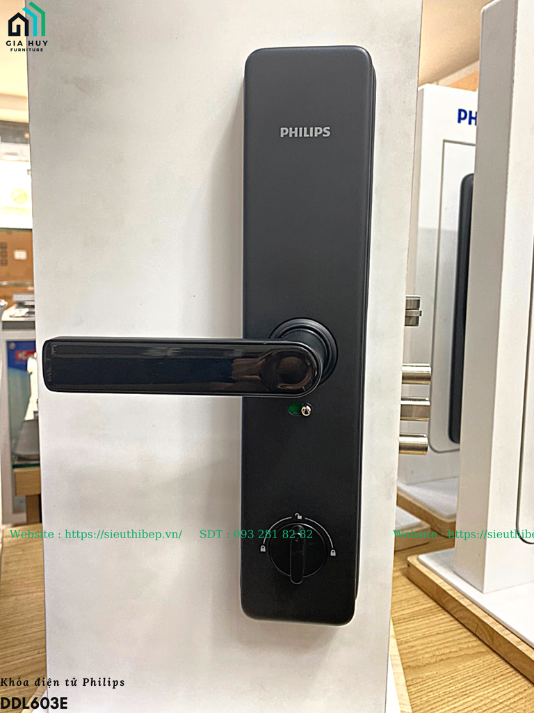 Khóa điện tử Philips DDL603E (Mở khóa bằng APP Wifi thông minh)
