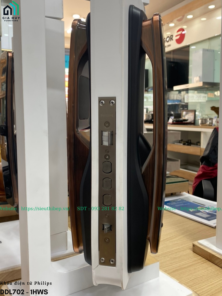 Khóa điện tử philips DDL702 - 1HWS (Mở khóa bằng APP Wifi thông minh)