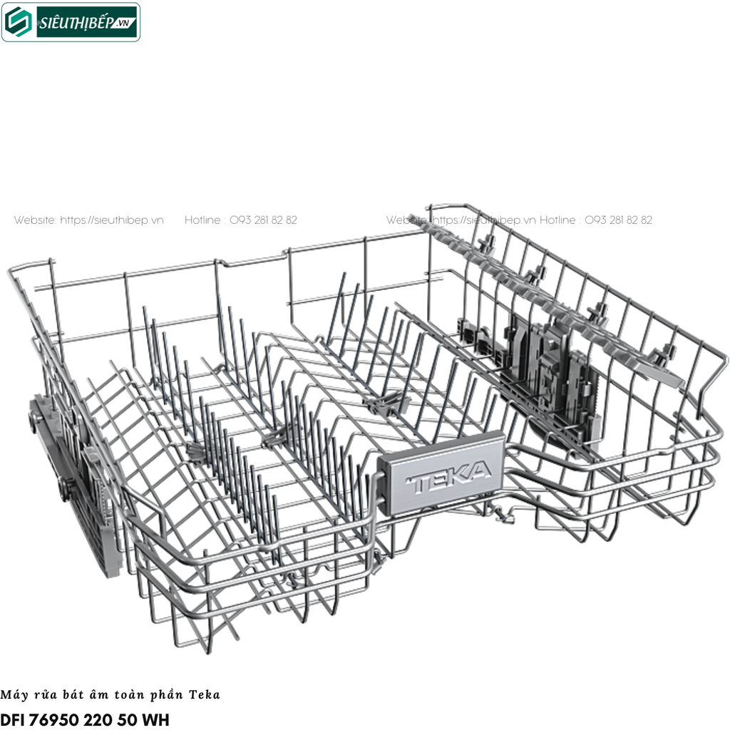 Máy rửa bát Teka DFI 76950 220 50 WH (Âm toàn phần - 15 bộ đồ ăn Châu Âu)