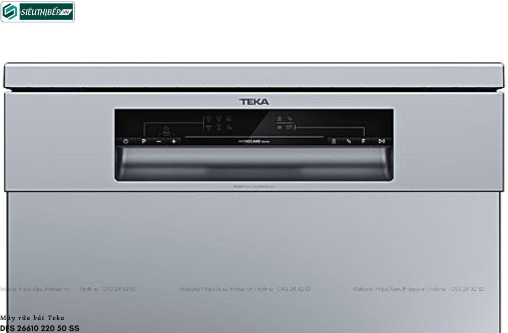 Máy rửa bát Teka DFS 26610 220 50 SS (Độc lập - 12 bộ chén đĩa)