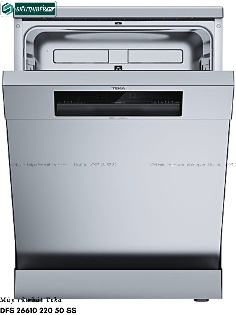 Máy rửa bát Teka DFS 26610 220 50 SS (Độc lập - 12 bộ chén đĩa)