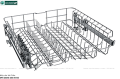 Máy rửa bát Teka DFS 26610 220 50 SS (Độc lập - 12 bộ chén đĩa)
