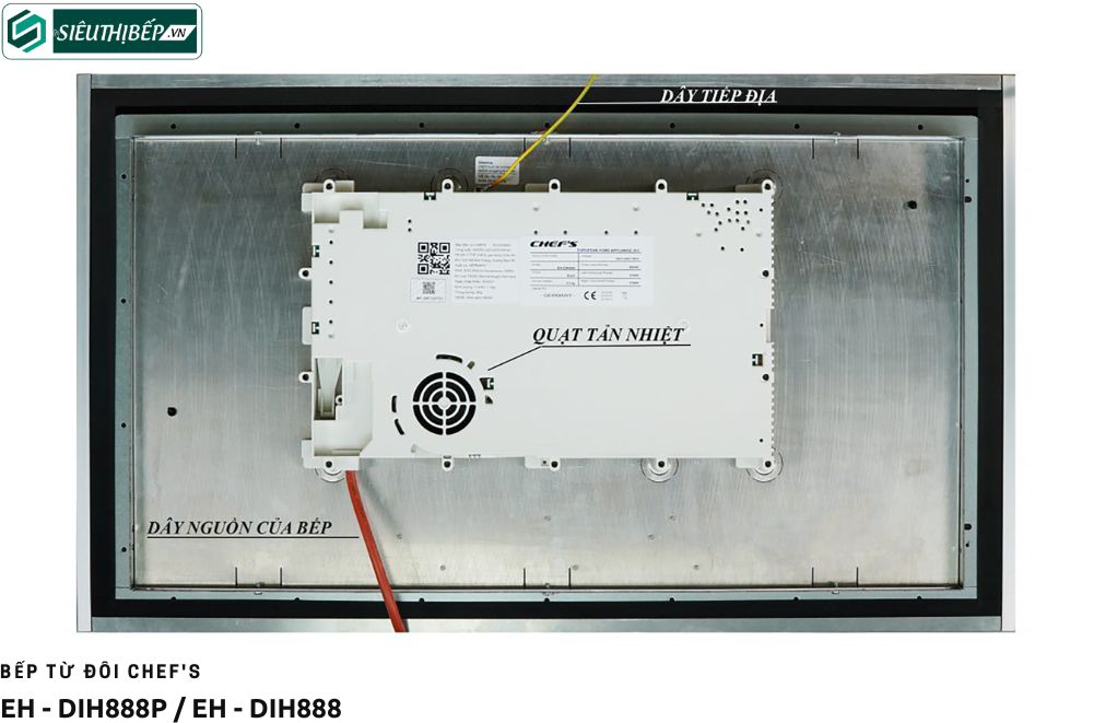 Bếp từ đôi Chef's EH - DIH888P / EH - DIH888 Công nghệ Inverter tiết kiệm điện (Made in Germany)
