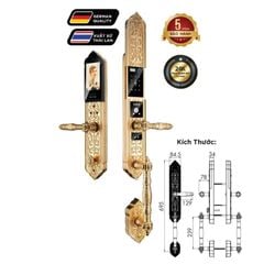 Khóa điện tử Hubert đại sảnh HB DSI8F EU Gold