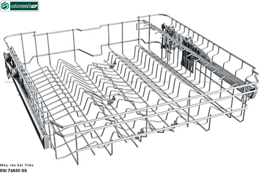 Máy rửa bát Teka DSI 76850 SS (Âm bán phần - 14 bộ bát đĩa Châu Âu)