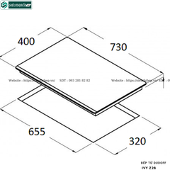 Bếp từ đôi Dudoff IVY Z2B (Made in Italy)