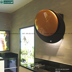 Máy hút mùi Dudoff IRIS WG / IRIS BC (Đảo, treo độc lập - Made in Italy)