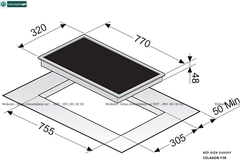 Bếp điện Dudoff CELADON F3B (3 vùng nấu - Made in Italy)