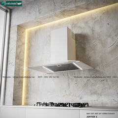 Máy hút mùi Dudoff JUPITER W / JUPITER B / JUPITER S (Áp tường, hình nón - Made in Italy)