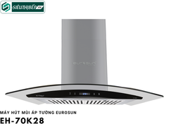 Máy hút mùi Eurosun EH - 70K28 (Áp tường - kính cong)