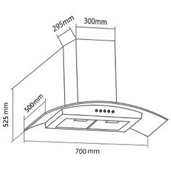 Máy hút mùi gắn tường Eurosun EH - 70K29S