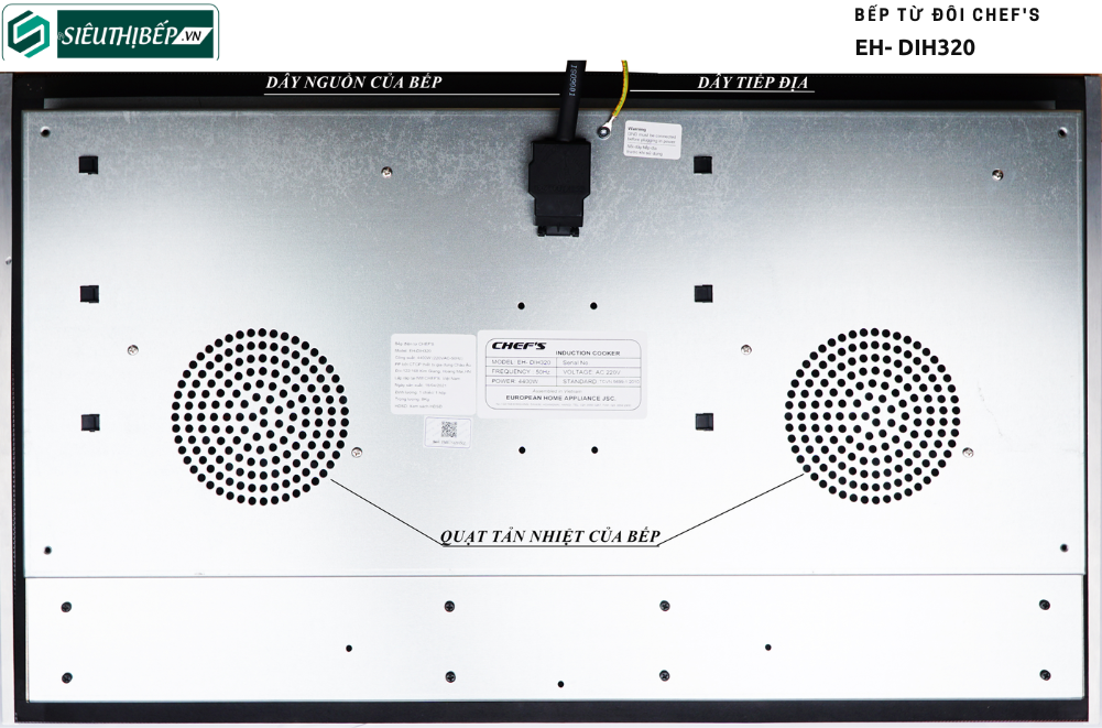Bếp từ đôi Chef's EH- DIH320 (Lắp ráp Việt Nam)