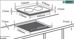 Bếp từ đôi Chef's EH- DIH320 (Lắp ráp Việt Nam)