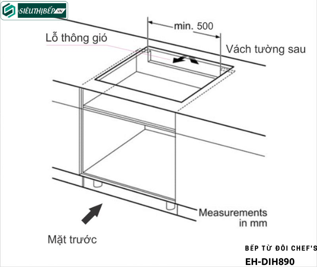 Bếp từ đôi Chef's EH - DIH890 - Nhập khẩu nguyên chiếc tại Đức