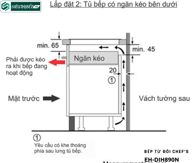 Bếp từ đôi Chef's EH - DIH890N - Nhập khẩu nguyên chiếc tại Đức
