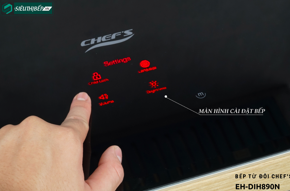 Bếp từ đôi Chef's EH - DIH890N - Nhập khẩu nguyên chiếc tại Đức