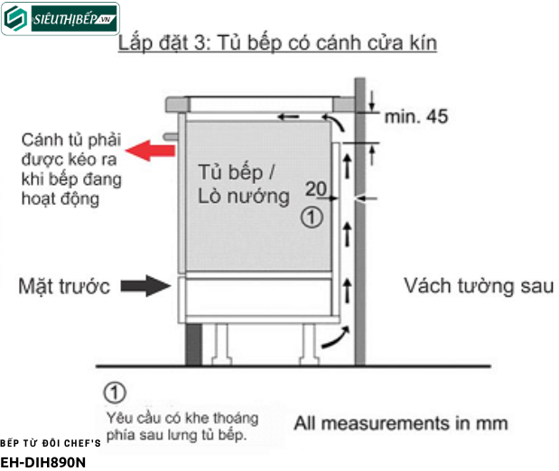 Bếp từ đôi Chef's EH - DIH890N - Nhập khẩu nguyên chiếc tại Đức
