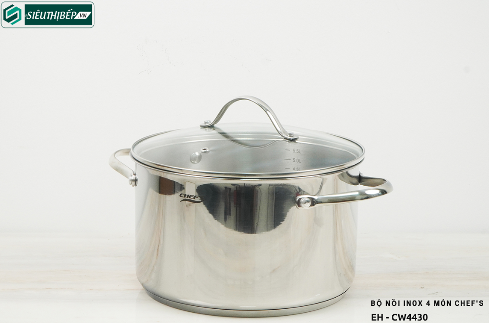 Bộ nồi Chef's EH - CW4430 (Inox - 4 món)