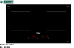 Bếp từ đôi Chef's EH - DIH836 - Công nghệ inverter tiết kiệm điện (Made in Germany)