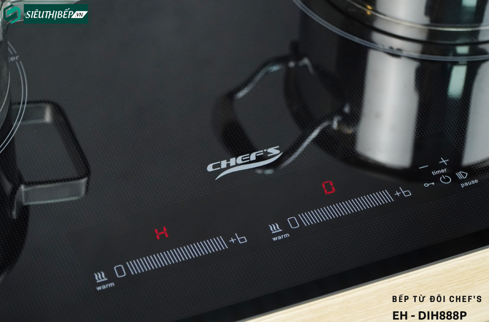 Bếp từ đôi Chef's EH - DIH888P / EH - DIH888 Công nghệ Inverter tiết kiệm điện (Made in Germany)