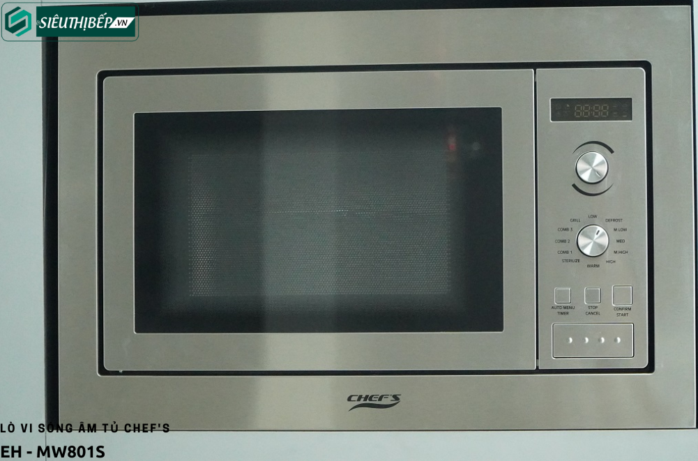 Lò vi sóng Chef's EH - MW801S (25 lít - Âm tủ)