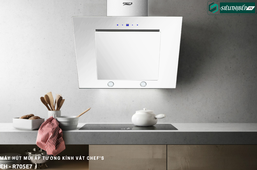 Máy hút mùi Chef's EH - R705E7 (Áp tường - Kính vát)