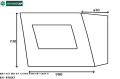 Máy hút mùi Chef's EH - R705E9 (Áp tường - Kính vát)
