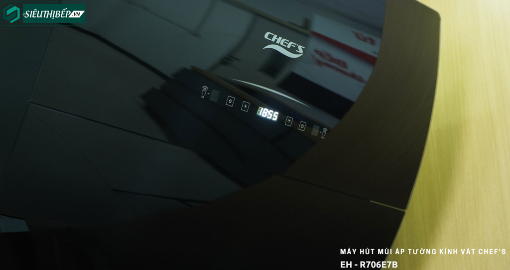 Máy hút mùi Chef's EH - R706E7B (Áp tường - Kính vát)