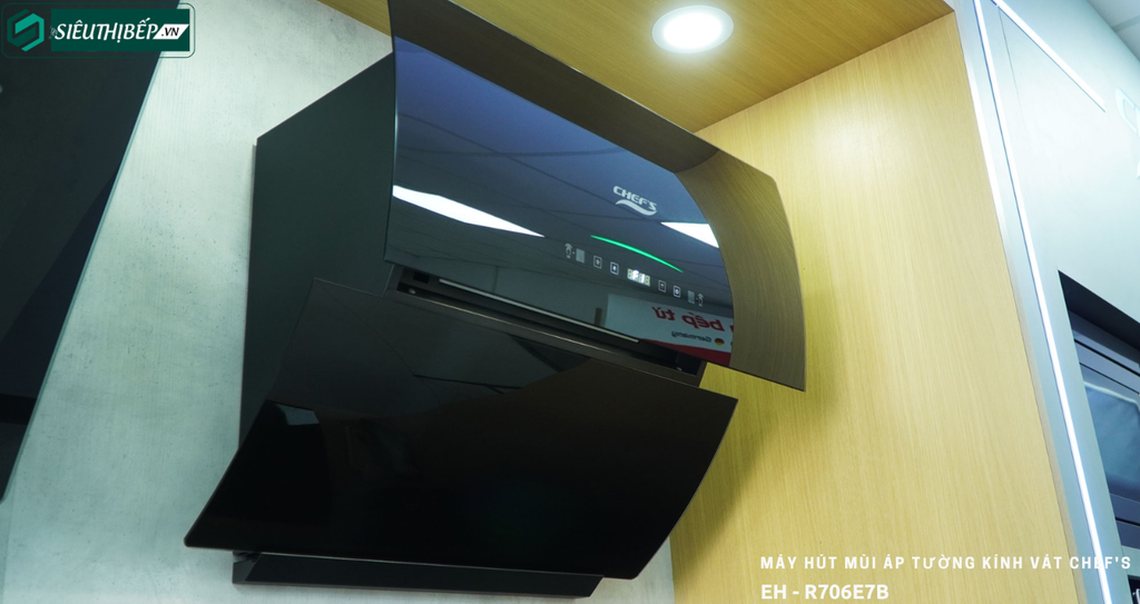 Máy hút mùi Chef's EH - R706E7B (Áp tường - Kính vát)