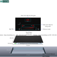 Bếp từ đôi Electrolux EHI7325BA (Chức năng tăng nhiệt siêu tốc Booster)