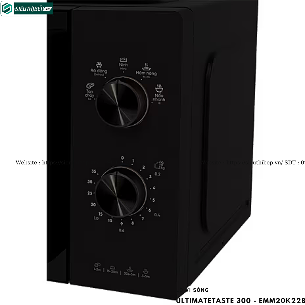 Lò vi sóng Electrolux UltimateTaste 300 - EMM20K22B / EMM20K22W (Để bàn - 20 Lít)