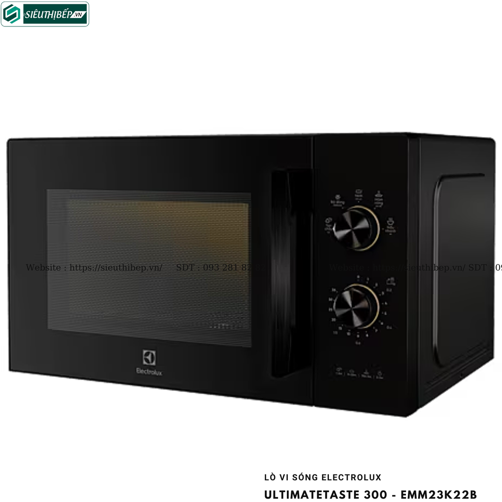 Lò vi sóng Electrolux UltimateTaste 300 - EMM23K22B (Để bàn - 23 Lít)