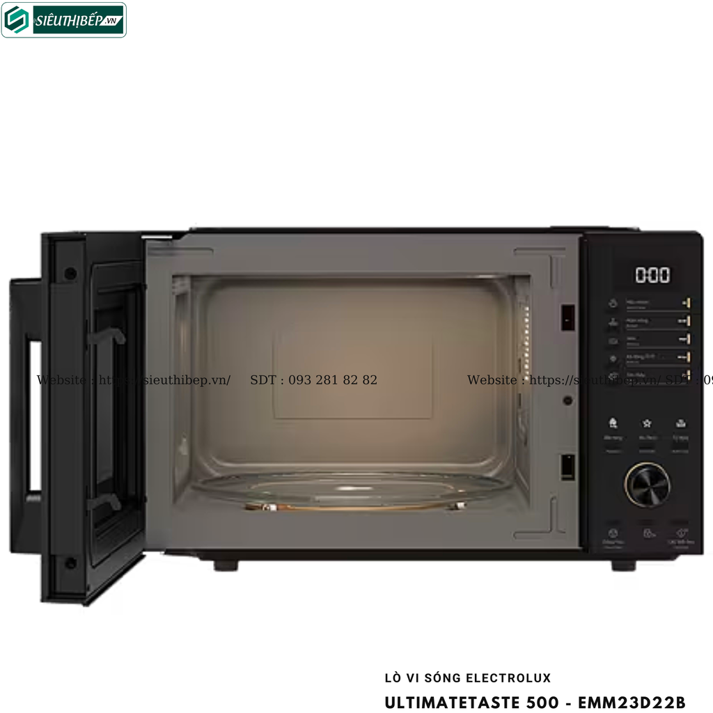 Lò vi sóng Electrolux UltimateTaste 500 - EMM23D22B (Để bàn - 23 Lít)