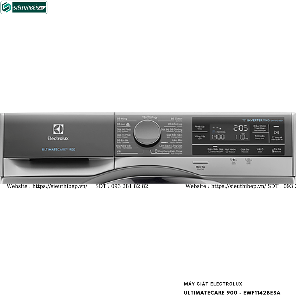 Máy giặt Electrolux UltimateCare 900 - EWF1142BESA (11KG - Cửa ngang)