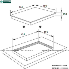 Bếp gas đôi Electrolux Potenza EGT7828CK