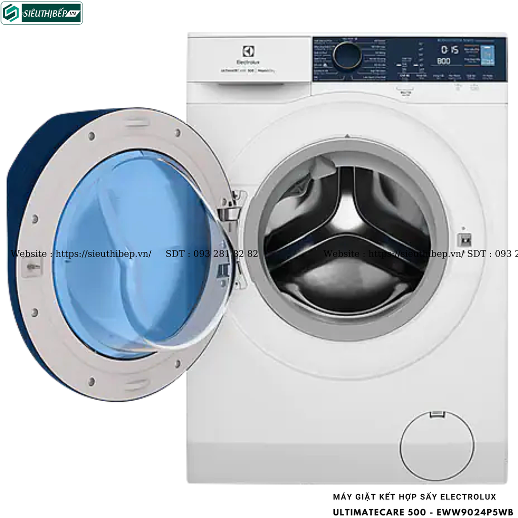 Máy giặt kết hợp sấy Electrolux UltimateCare 500 - EWW9024P5WB (9/6kg - Cửa ngang)