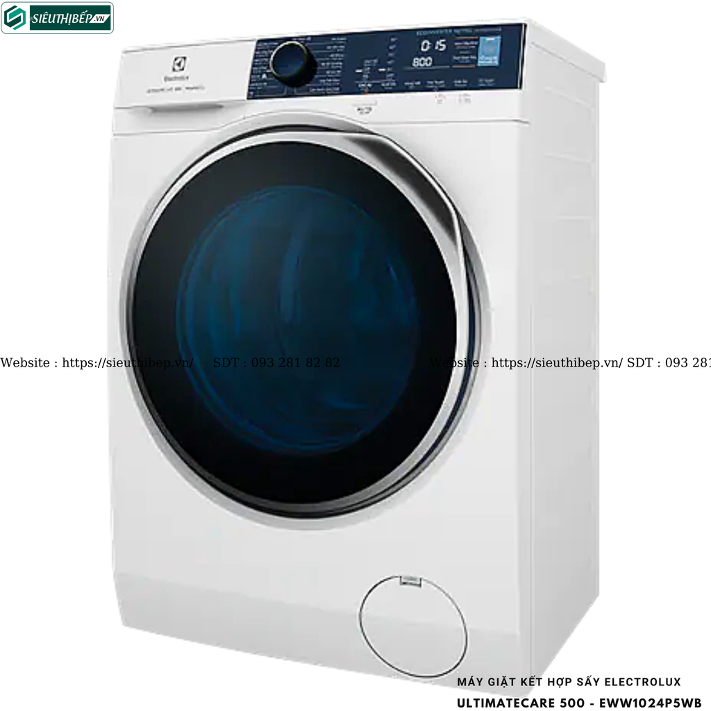 Máy giặt kết hợp sấy Electrolux UltimateCare 500 - EWW1024P5WB (10/7kg - Cửa ngang)