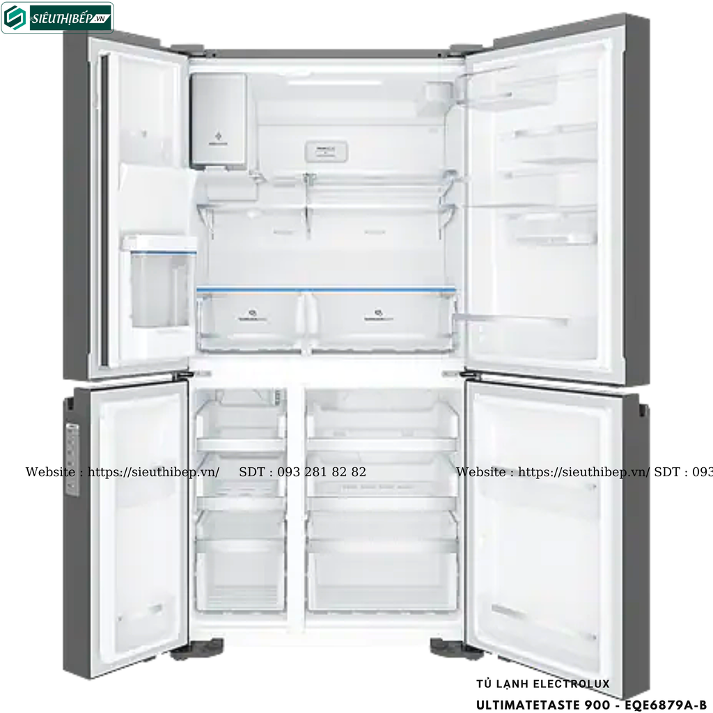 Tủ lạnh Electrolux UltimateTaste 900 - EQE6879A-B (Cửa Pháp - 609 Lít)