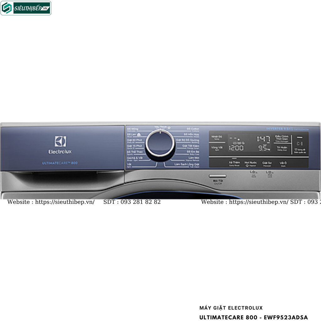 Máy giặt Electrolux UltimateCare 800 - EWF9523ADSA (9.5KG - Cửa ngang)