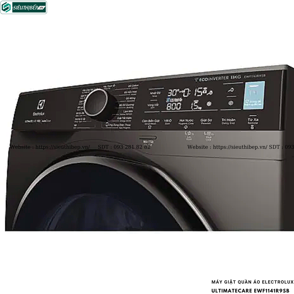 Máy giặt Electrolux UltimateCare 900 - EWF1141R9SB (11KG - Cửa ngang)