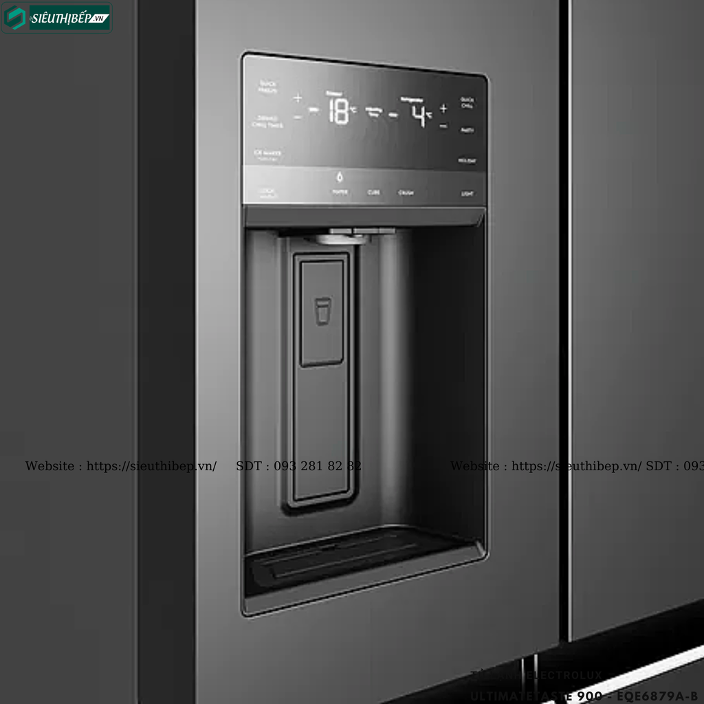 Tủ lạnh Electrolux UltimateTaste 900 - EQE6879A-B (Cửa Pháp - 609 Lít)