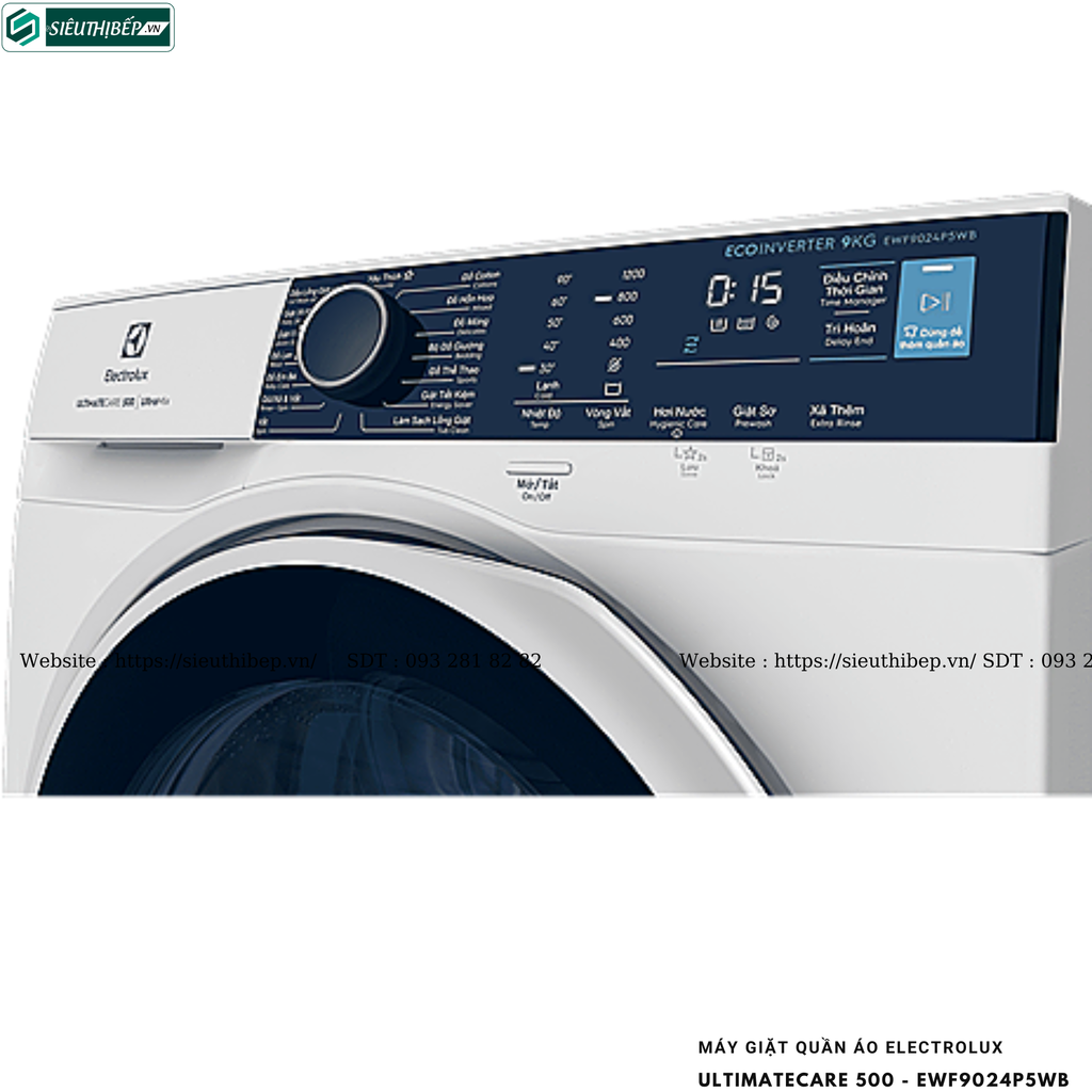 Máy giặt Electrolux UltimateCare 500 - EWF9024P5WB / EWF9024P5SB (9KG - Cửa ngang)